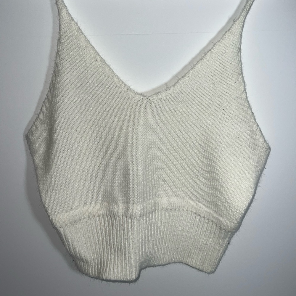 Large White Lace Tank Top